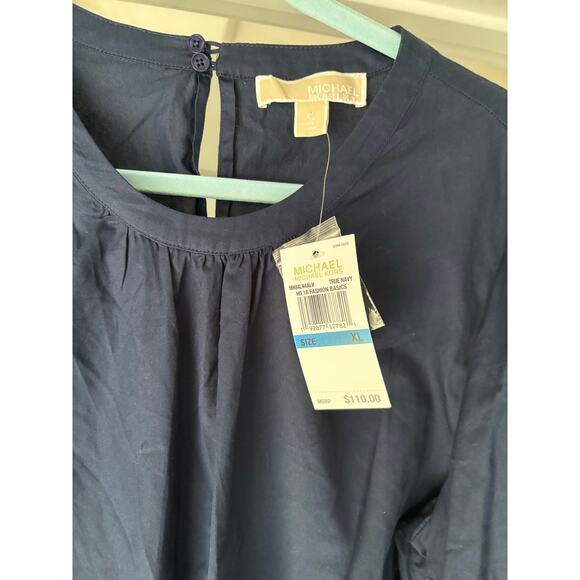 Micheal Kors True Navy Blouse NWT Size XL - Picture 6 of 6